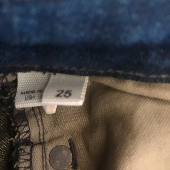 Helmut Lang Skinny Jeans Knee Dart Blue 25 - Picture 8 of 8